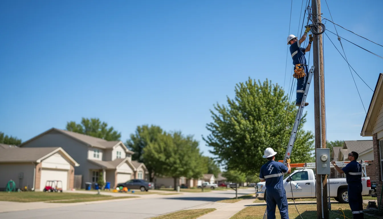 Residential electrician providing installation services in Sterling, IL